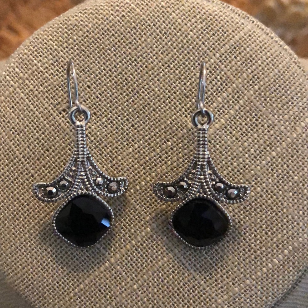 Black & Silver Earrings